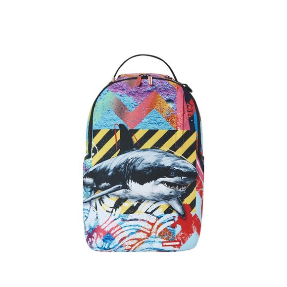 Sprayground Lone Shark Vibe Backpack🔥New Black Bookbag School Bag